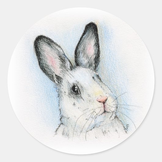 neugierig runder aufkleber (Vorderseite)