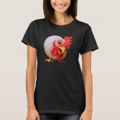 Neugierig wie ein Huhn T-Shirt (Vorderseite)