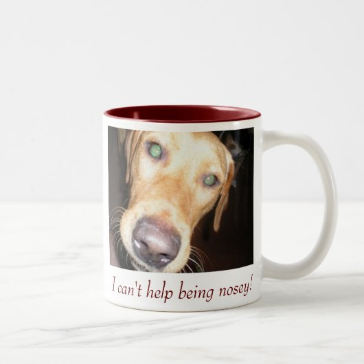 Neugierig Zweifarbige Tasse (Rechts)