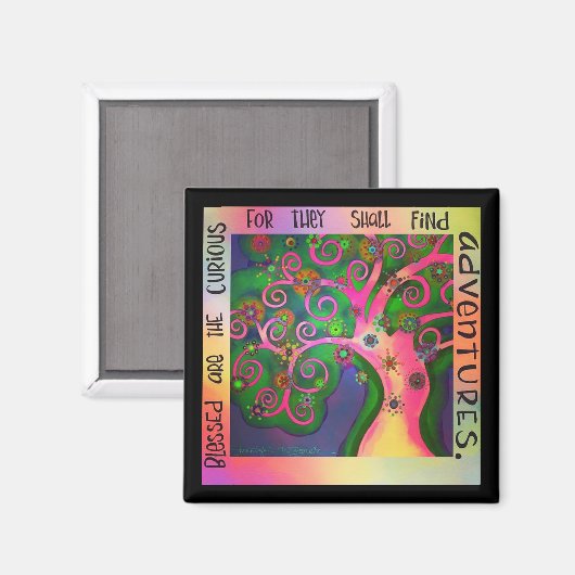 Neugierige Abenteuer Magnet (Vorderseite/Rückseite)