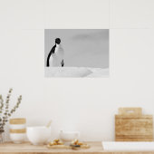 Neugierige Adelie Penguin Stehend für antarktische Poster (Küche)