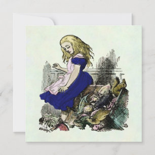 Neugierige Alice ~ Aufklärungen Wunderland Einladung