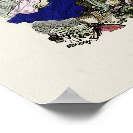 Neugierige Alice ~ Print / Poster Wonderland (Ecke)