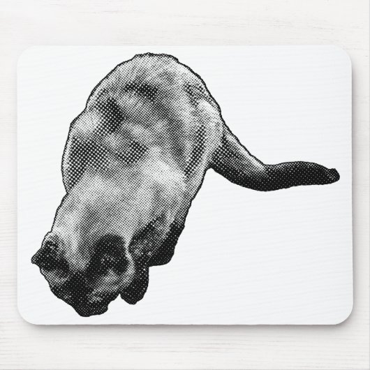 Neugierige Ansicht, Glücklicher Schreibtisch Mousepad (Vorne)