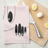 Neugierige Augen Küchentuch Spielend (Viertel Falte)