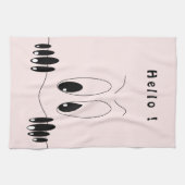 Neugierige Augen Küchentuch Spielend (Horizontal)