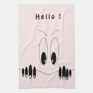 Neugierige Augen Küchentuch Spielend