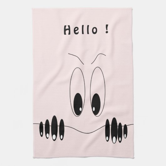 Neugierige Augen Küchentuch Spielend (Vertikal)