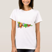 Neugierige Außerirdischen Funny T - Shirt (Vorderseite)