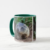 Neugierige Baby Marmot Tasse (Vorderseite Links)