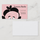 Neugierige Babysitter-Visitenkarte Visitenkarte (Vorne/Hinten)