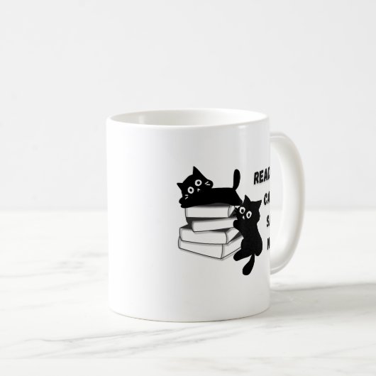Neugierige Black Cat Peeki Classic Tasse, 11 oz Kaffeetasse (VorderseiteRechts)