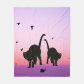 Neugierige Cats Beach Szene Fleecedecke (Vorderseite)