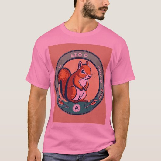 Neugierige Chipmunk Forest Adventure T - Shirt Des (Vorderseite)