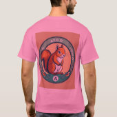 Neugierige Chipmunk Forest Adventure T - Shirt Des (Rückseite)