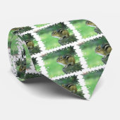 Neugierige Chipmunk-Krawatte Krawatte (Gerollt)