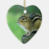 Neugierige Chipmunk-Verzierung Keramik Ornament (Rechts)