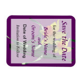 Neugierige Daffodien-Wächter Save the Date Magnet (Horizontal)