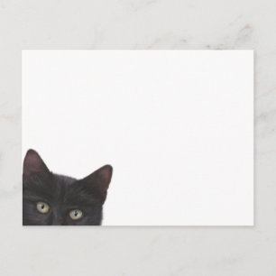 Neugierige, digitale Bilder von Kitty Postkarte