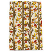 Neugierige Ducklings und Herbstleppmuster Mittlere Geschenktüte (Vorderseite)