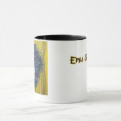 Neugierige Emu-Kaffee-Tasse Tasse (Zentrum)