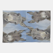 Neugierige Esel Geschirrtuch (Horizontal)