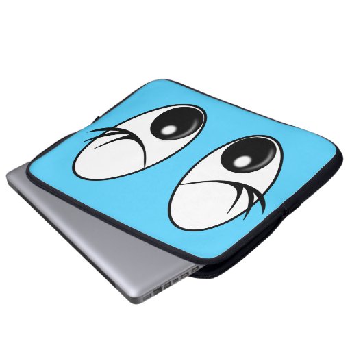 Neugierige Eyes Custom Colors Laptop Sleeve (Vorne Knopf)