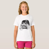 Neugierige Feline im Herbst T-Shirt (Vorne ganz)