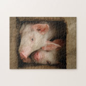 Neugierige Ferkel Puzzle (Horizontal)