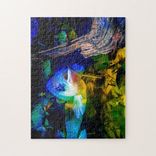 Neugierige Fisch-Spannvorrichtung sah Puzzlespiel Puzzle (Vertikal)