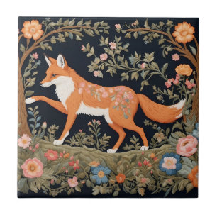 Neugierige Fox Imitate Stickereien Elegant Fliese