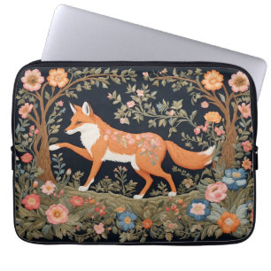 Neugierige Fox Imitate Stickereien Elegant Laptopschutzhülle