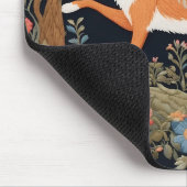 Neugierige Fox Imitate Stickereien Elegant Mousepad (Ecke)