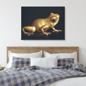 Neugierige Froschmalerei Leinwanddruck (Insitu (Schlafzimmer))