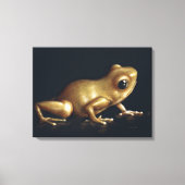 Neugierige Froschmalerei Leinwanddruck (Vorderseite)