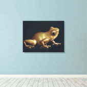 Neugierige Froschmalerei Leinwanddruck (Insitu (Holzboden))