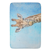 Neugierige Giraffe Badematte (Vorderseite Vertikal)