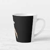 Neugierige Giraffe Funny Zoo Kostüme Geschenk Milchtasse (Rechts)