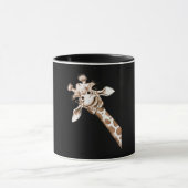 Neugierige Giraffe Funny Zoo Tierkostüm Geschenk Tasse (Zentrum)