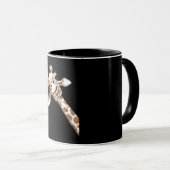 Neugierige Giraffe Funny Zoo Tierkostüm Geschenk Tasse (VorderseiteRechts)