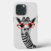 Neugierige Giraffe iPhone Case - Artistic Wildlife (Rückseite)