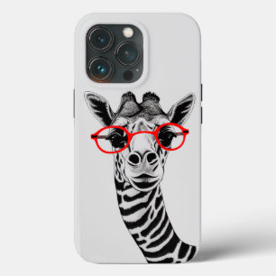 Neugierige Giraffe iPhone Case - Artistic Wildlife