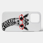 Neugierige Giraffe iPhone Case - Artistic Wildlife (Rückseite (Horizontal))