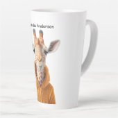 Neugierige Giraffe Milchtasse (Rechte Ecke)