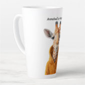 Neugierige Giraffe Milchtasse (Linke Ecke)