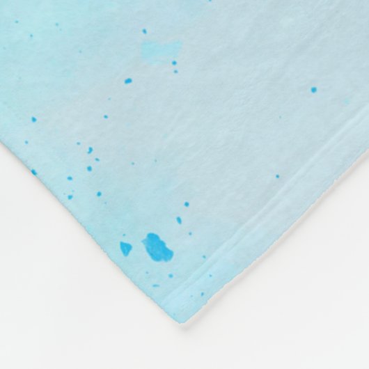 Neugierige Giraffe mit Blue Confetti Sky Fleecedecke (Ecke)