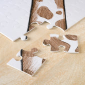Neugierige Giraffen-Kunst Puzzle (Seite)