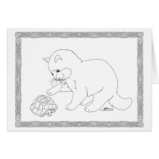 Neugierige Katze (Vorderseite (Horizontal))
