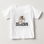 Neugierige Katze Baby T-shirt (Vorderseite)