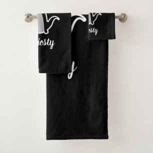 Neugierige Katze Badhandtuch Set